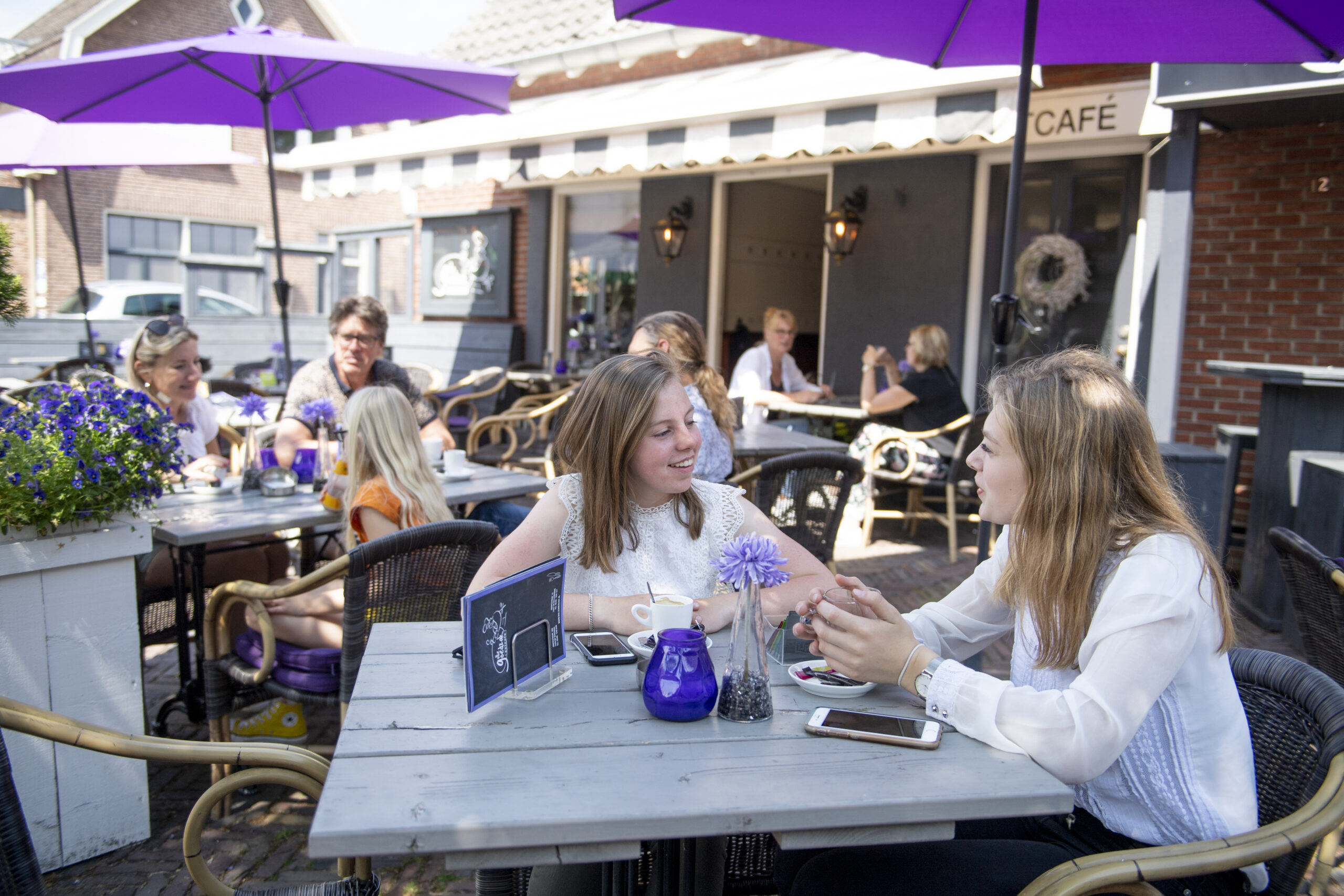 Gezellig een terrasje pakken.