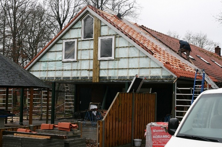 Verbouwing en uitbreiding van Ossenkamp Vakantiehuis in 2011